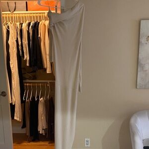 REISS OFF SHOULDER KNIT  SWEATER DRESS